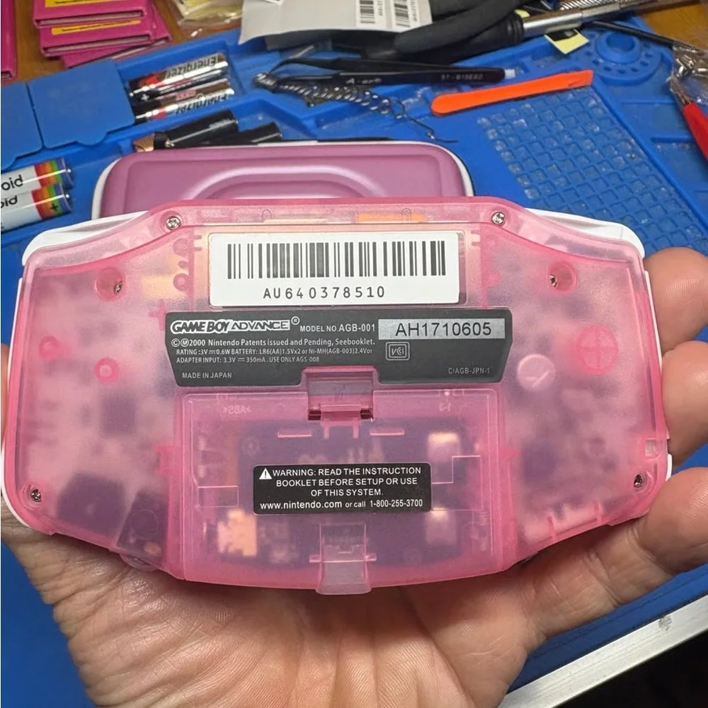 Advance Pink Handheld Console with Case